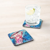 Dessous-de-verre Art de méduse à l'aquarelle océan (Côté Droit)