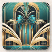 Dessous de verre Art Déco Palm - Set 6 (Devant)