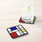 Dessous-de-verre Art d'impression de Mondrian (Côté Droit)