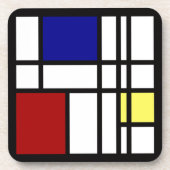 Dessous-de-verre Art d'impression de Mondrian (Devant)