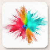 Dessous-de-verre Art du centre d'éclatement de couleur (Devant)