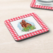 Dessous-de-verre Art du poulet tiré à la main (Côté gauche)