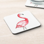 Dessous-de-verre Art Flamant rose (Côté gauche)