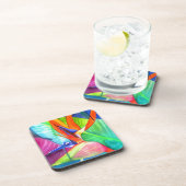 Dessous-de-verre Art floral tropical Strelitzia oiseau de paradis (Côté Droit)