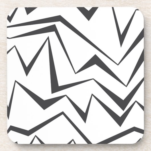 Dessous-de-verre Art graphique abstrait moderne, dynamique, simple (Devant)
