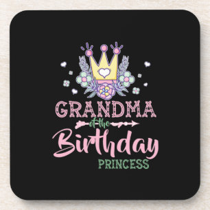 Dessous-de-verre Art Mère Grand-Mère De La Princesse Anniversaire
