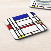 Dessous-de-verre Art moderne de Mondrian (Côté gauche)