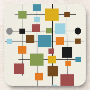 Dessous-de-verre Art moderne du milieu du siècle 1,3