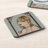 Dessous-de-verre Art Nouveau (Côté gauche)