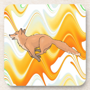 Dessous-de-verre Art numérique animal de douche de fête au bureau d