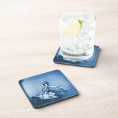 Dessous-de-verre Art numérique de Danseuse Bleue (Côté Droit)