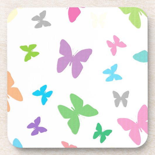 Dessous-de-verre Art papillon coloré (Devant)