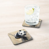 Dessous-de-verre Art pelucheux doux mignon chinois frais d'arbre (Côté Droit)