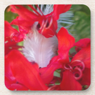 Dessous-de-verre Art Pétale Rouge