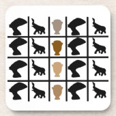 Dessous-de-verre art tribal africain Abstrait (Devant)