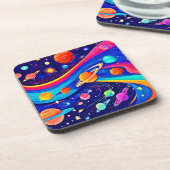 Dessous-de-verre Art Univers Vibrant (Côté gauche)