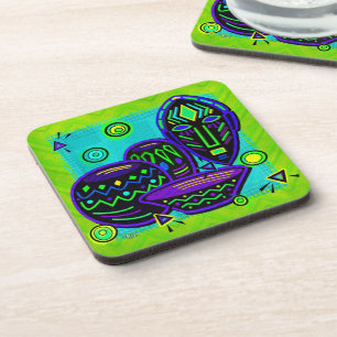 Dessous-de-verre Artifact African Pop Art