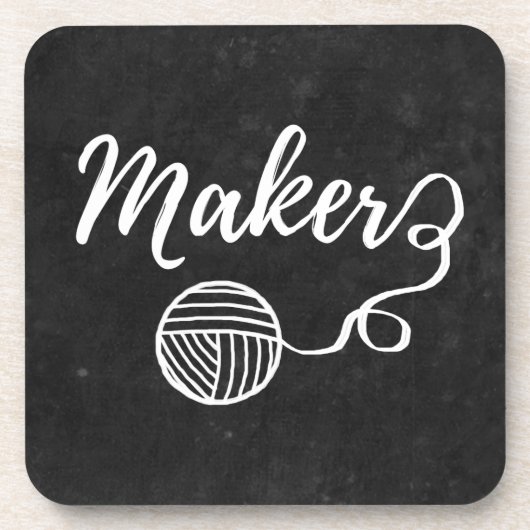 Dessous-de-verre Artisanat de fabrication et typographie de fils Ar (Devant)