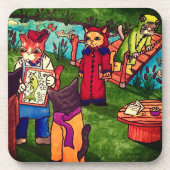 Dessous de verre Artiste Chat (Devant)