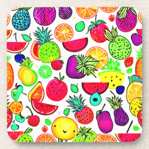 Dessous-de-verre Artistère de verger de fruits colorés