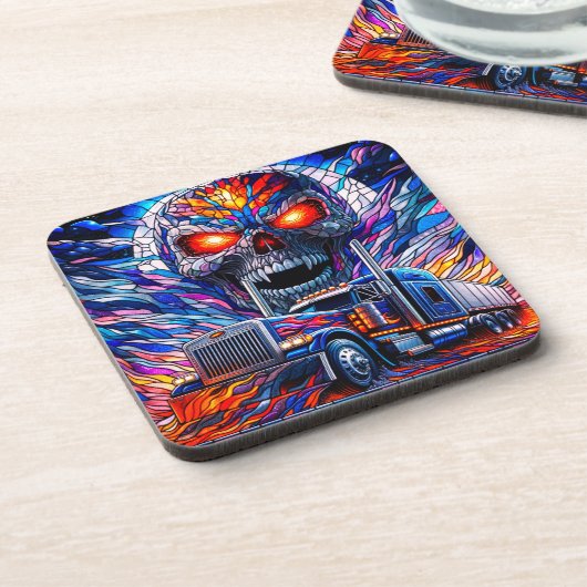 Dessous-de-verre Artsy Skull (Côté gauche)