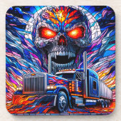 Dessous-de-verre Artsy Skull (Devant)