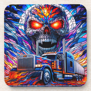 Dessous-de-verre Artsy Skull