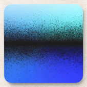Dessous-de-verre Artwork Abstrait noir bleu (Devant)