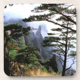 Dessous-de-verre Asie, Chine, Huanshan. La montagne jaune