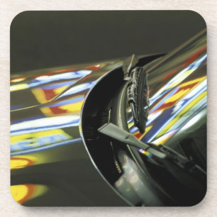 Dessous-de-verre Asie, Malaisie, Melaka. Réflexions de néon dans 