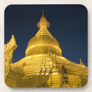 Dessous-de-verre Asie, Maynmar, Yangon, temple bouddhiste à Yangon