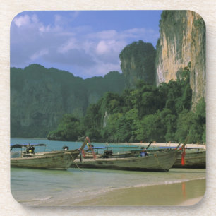 Dessous-de-verre Asie, Thaïlande, Krabi. Plage de West Railay,