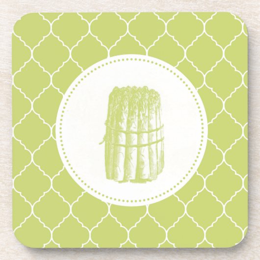 Dessous-de-verre asperges vintages modernes (Devant)
