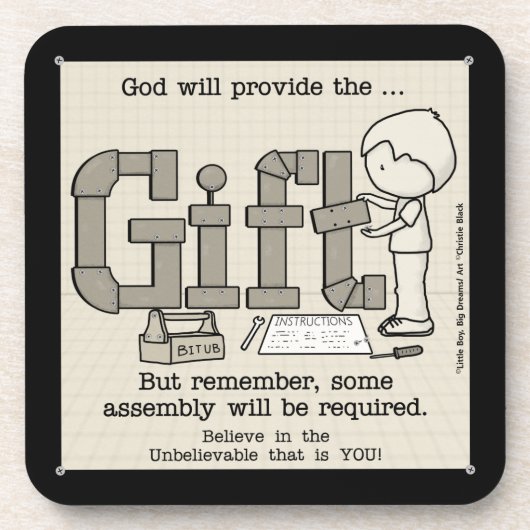 Dessous-de-verre Assembly requis (Devant)