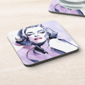 Dessous-de-verre Assez dans le pourpre (Côté gauche)