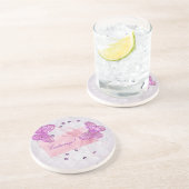 Dessous de verre assez roses personnalisables de (Côté)