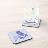 Dessous-de-verre Assis Mermaid bleu (Côté Droit)