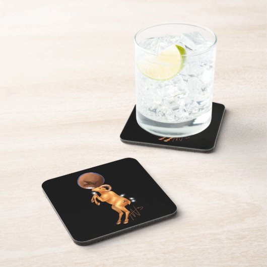 Dessous-de-verre Astro Aries Mars Zodiac (Côté Droit)