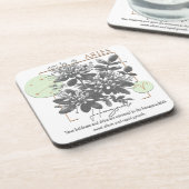 Dessous-de-verre Astrologie/Aries SIGNE Zodiaque Fleur Honeysuckie (Côté gauche)