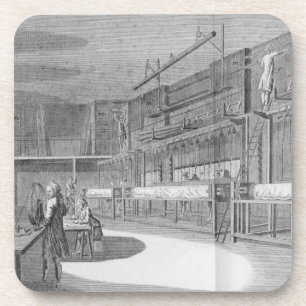 Dessous-de-verre Ateliers de gobelin, de la "encyclopédie" par Deni