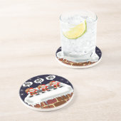 Dessous de verre "attaque des Mini-Santa" - par (Côté)