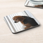 Dessous-de-verre Attitude beagle (Côté gauche)