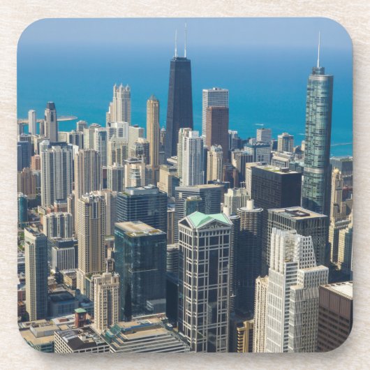 Dessous-de-verre Au-dessus de Chicago (Devant)
