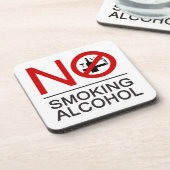 Dessous-de-verre AUCUN Fumeur ⚠ THÉ ⚠ (Côté gauche)