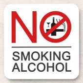 Dessous-de-verre AUCUN Fumeur ⚠ THÉ ⚠ (Devant)