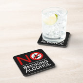 Dessous-de-verre AUCUN Fumeur ⚠ THÉ ⚠ (Côté Droit)