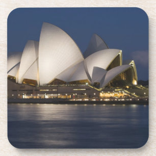 Dessous-de-verre Australie, Sydney. Opéra de nuit sur