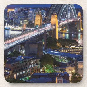 Dessous-de-verre Australie, Sydney, région des Rocks, port de Sydn