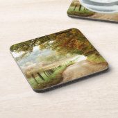 Dessous-de-verre Automne sur une route de campagne (Côté gauche)