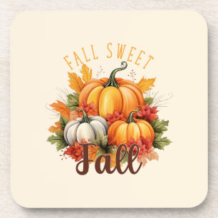 Dessous-de-verre Automne Sweet Automne - Automne Citrouille & Feuil